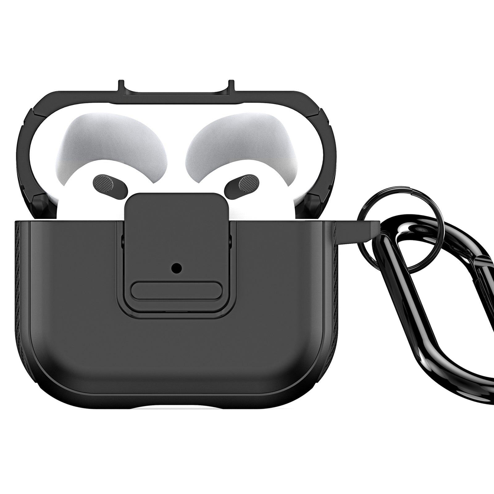 DUX DUCIS PECJ Series for Apple AirPods 3 Earphone Case Cover TPU and PC Material with Carabiner DUX DUCIS PECJ Series for Apple AirPods 3 Earphone Case Cover TPU and PC Material with Carabiner